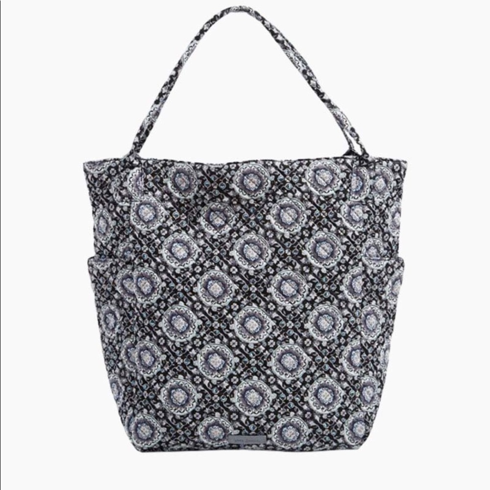 Vera Bradley Charcoal Medallion Bright Tote